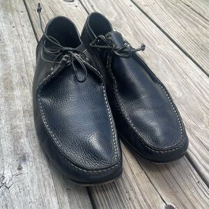 Ermenegildo Zegna Dark Leather Slip-Ons